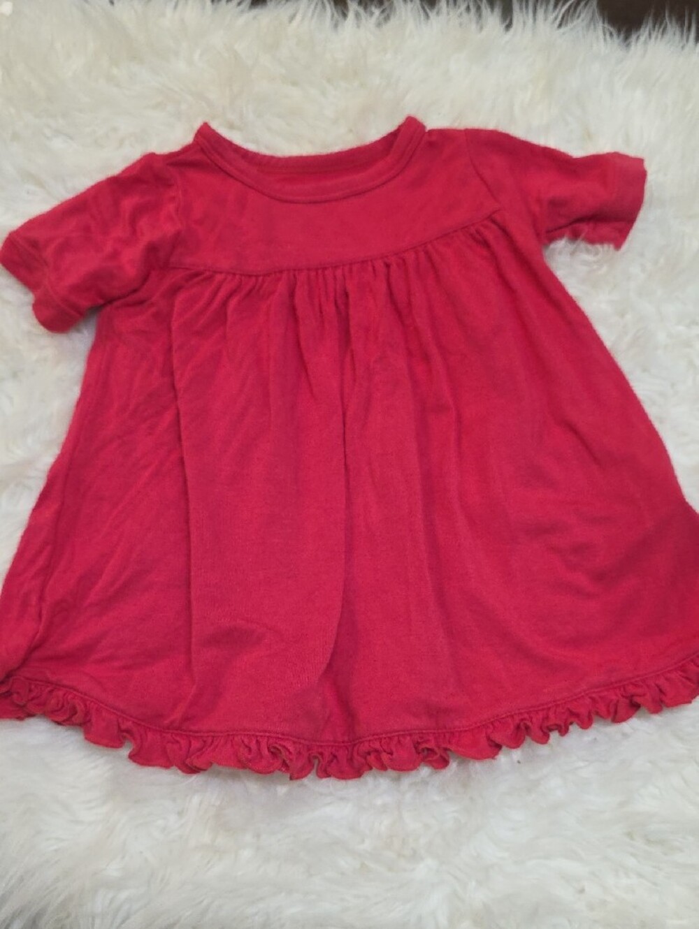 Kickee Pants Red Short Sleeve Swing dress